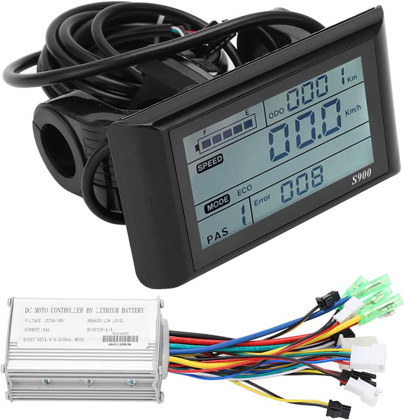 Display LCD Per Bicicletta Elettrica S866 - 24V/36V/48V, Impermeabile, Per Manubrio 22.2mm - Foto 2